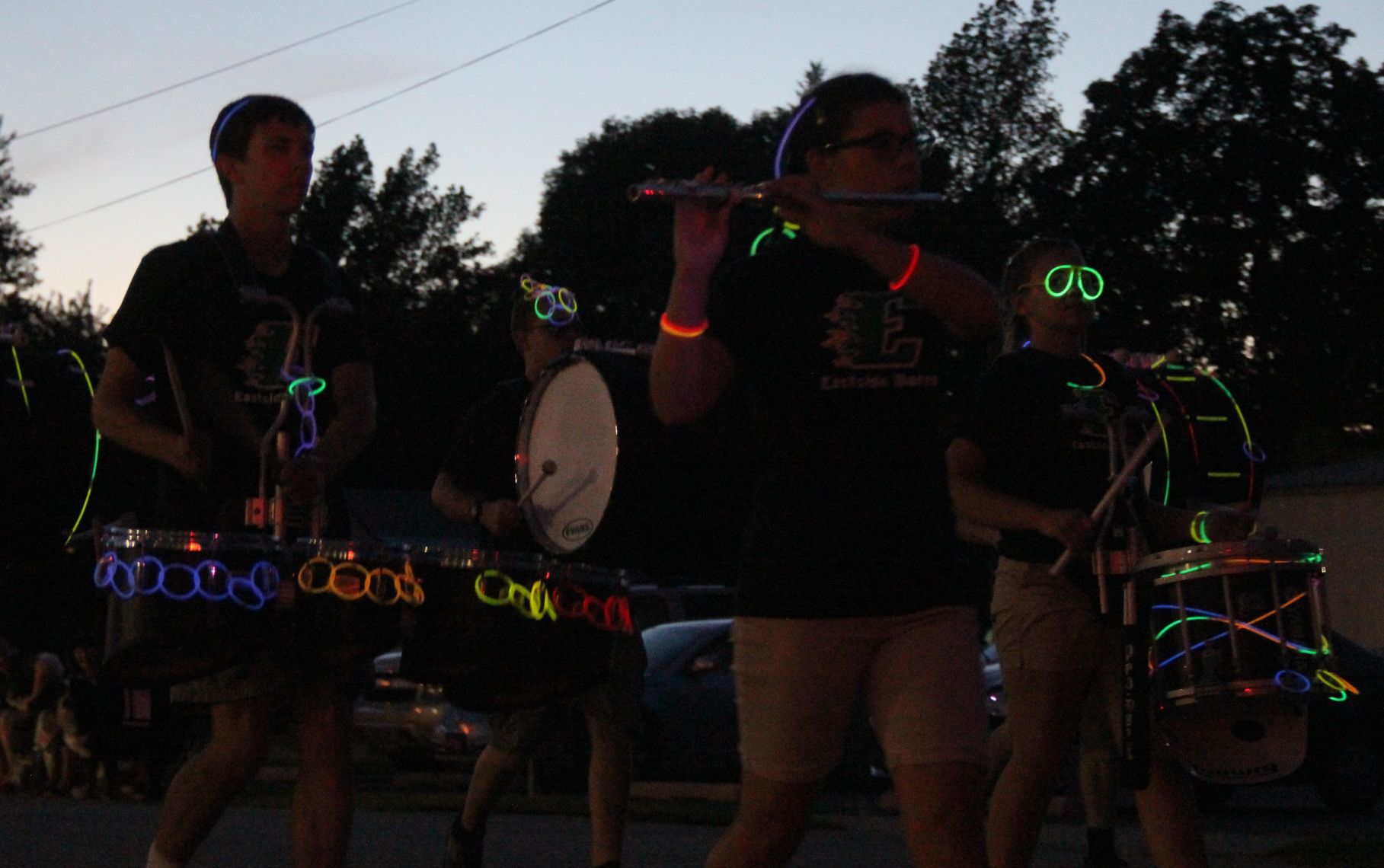 Eastside band at light parade